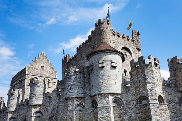 Gravensteen kasteel in Vlaams Gewest — Stockfoto