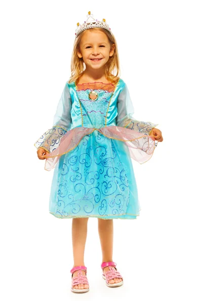 クラウン プリンセスのドレスの女の子 — ストック写真