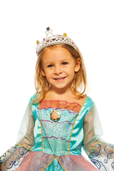 Girl in princess dress with crown — Stock Photo, Image