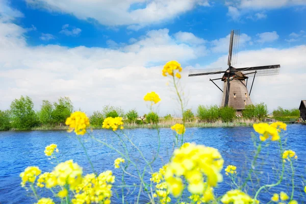 Antiguo molino de viento en Holanda — Foto de Stock