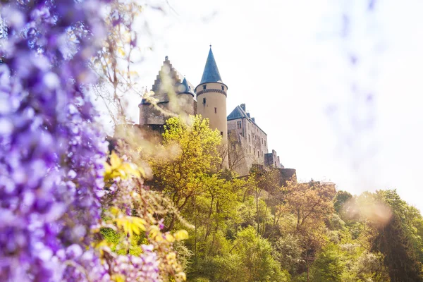 Hrad Vianden v Lucemburku — Stock fotografie