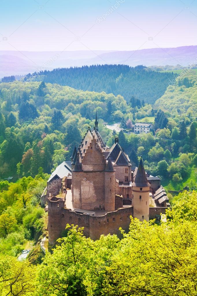 View of beautiful Vianden castle