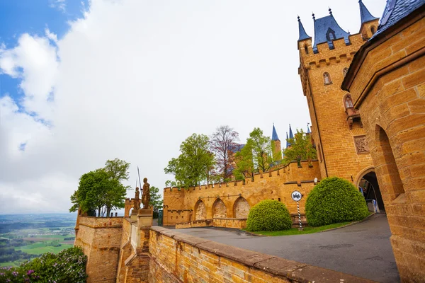 Wewnętrzny dziedziniec zamku Hohenzollern — Zdjęcie stockowe