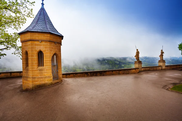 Cour intérieure humide du château n — Photo