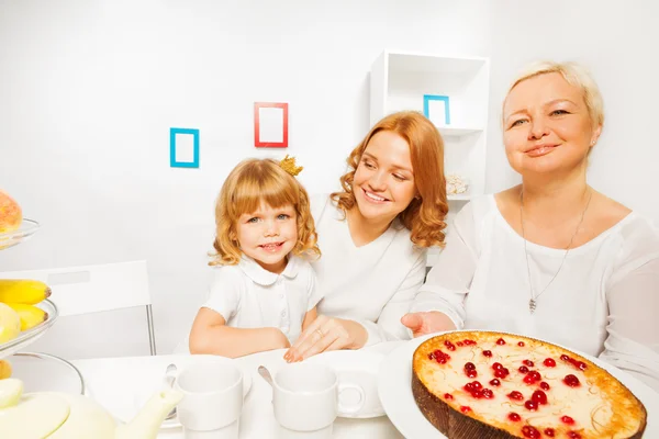 Mother granny and little girl — Stock Photo, Image