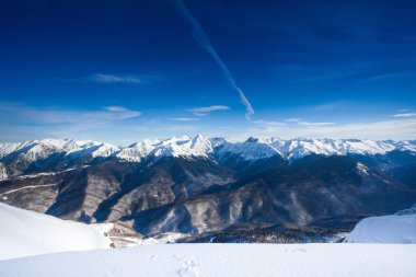 Kafkas Dağları kış manzara