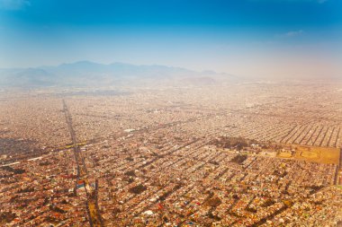 Bir Mexico ilçe sınırı alansal görünümü