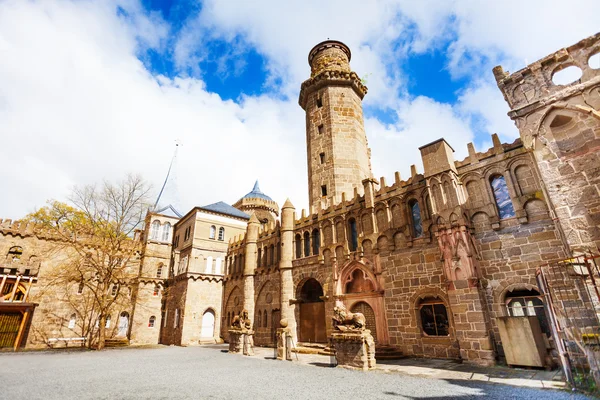 Inner yard in Lowenburg Lion castle — Stock Photo, Image