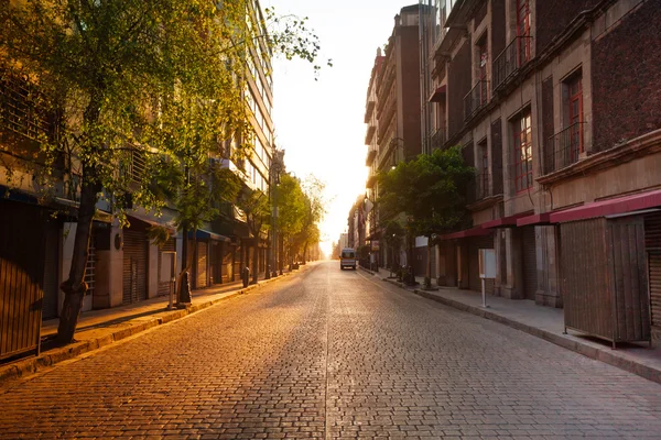 Mexico city downtown street — Stockfoto