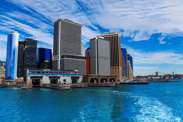 New York ferry terminal on Manhattan — Stock Photo, Image