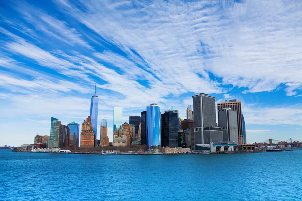 Panorama de los rascacielos de Nueva York Manhattan — Foto de Stock