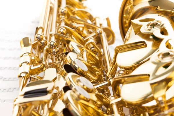 Shiny alto saxophone — Stock Photo, Image