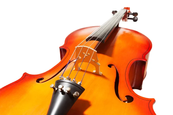 Violoncello mit Steg, Griffbrett und F-Löchern — Stockfoto