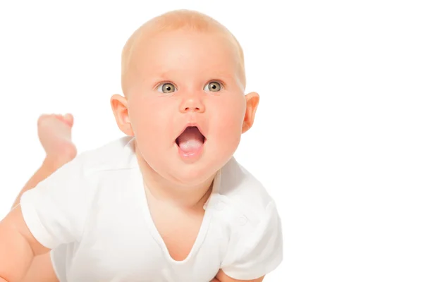 Baby with open mouth — Stock Photo, Image