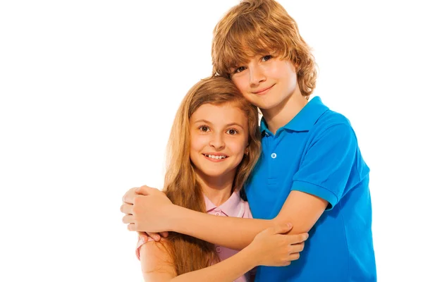 Boy and girl together — Stock Photo, Image