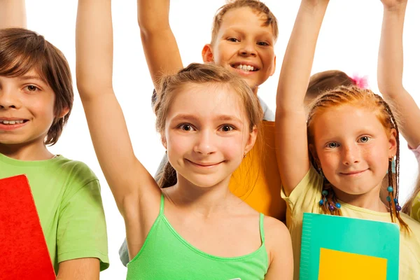 Clever kids are ready to answer — Stock Photo, Image