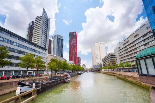 Scheepmakershaven street and canal — Stock Photo, Image