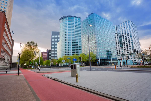 Keizerstraat view with cloudy sky — Stock Photo, Image