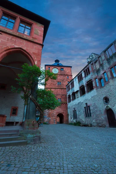 Plaza interior del castillo de Heidelberg — Foto de Stock