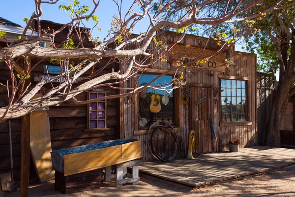 Pioneer town props buildings — Stock Photo, Image