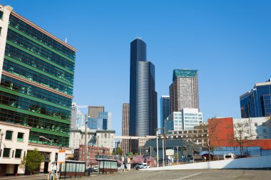 Cityscape downtown Seattle