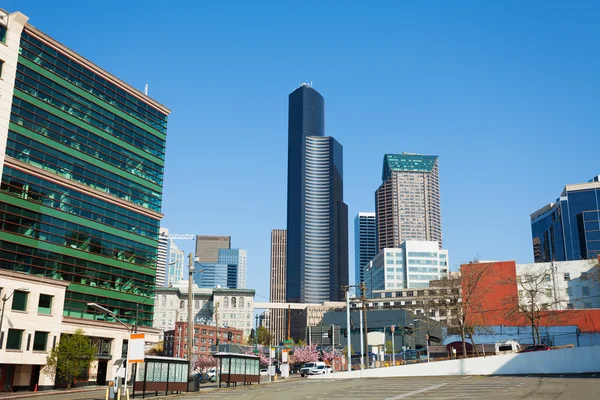 Cityscape no centro de Seattle — Fotografia de Stock