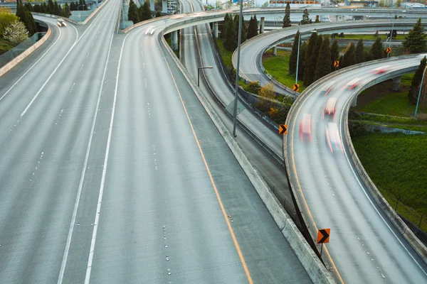 Vista da rodovia em Seattle — Fotografia de Stock