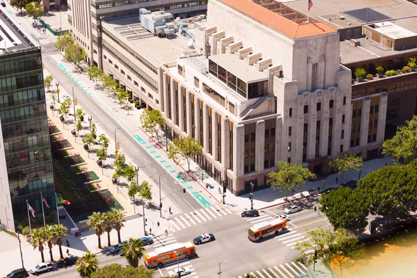 Street en gebouwen in Los Angeles — Stockfoto