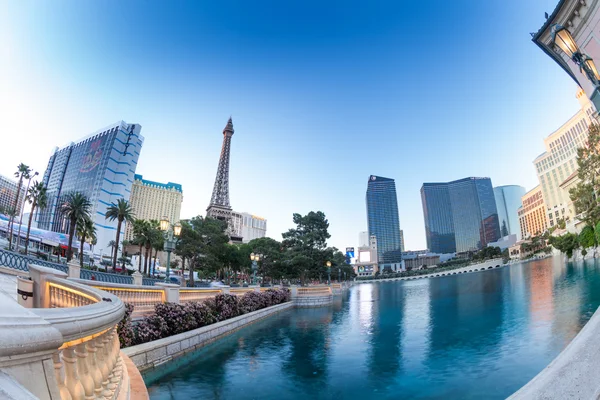 Torre Eiffel, Planet Hollywood desde Bellagio — Foto de Stock