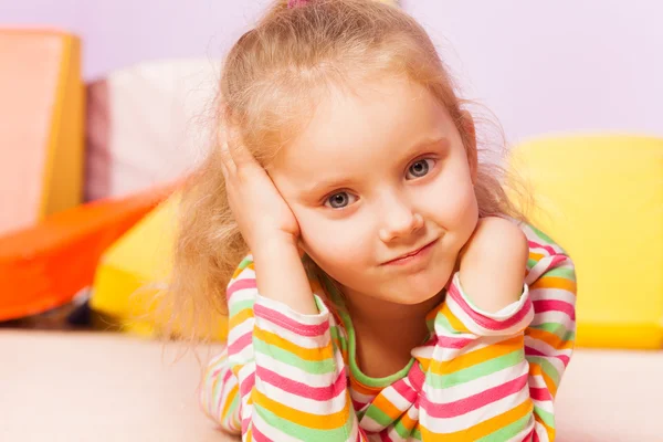 Girl with trouble expression — Stock Photo, Image