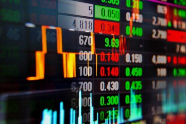 Borsa ekranında canlı yayın