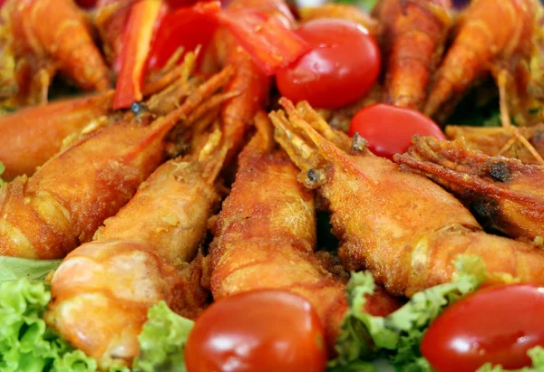 Delicious fresh fried shrimp — Stock Photo, Image