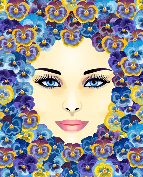 Güzel kadın yüzü