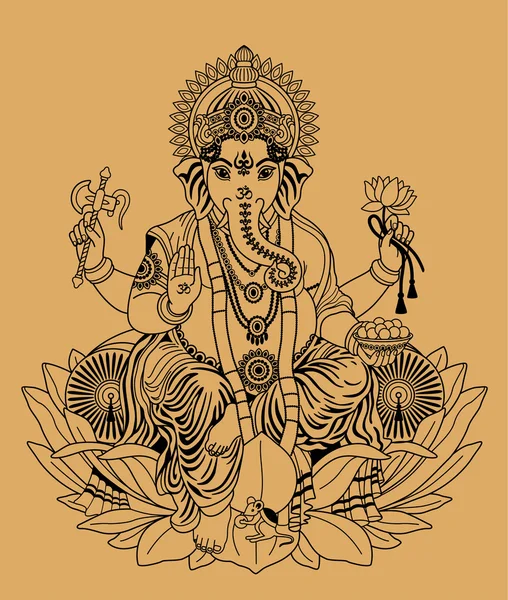 Ganesha. — Vector de stock