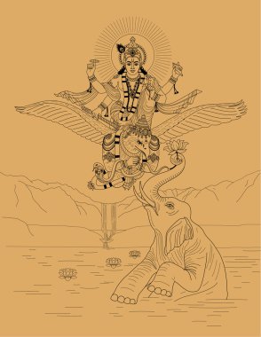 Indian god clipart