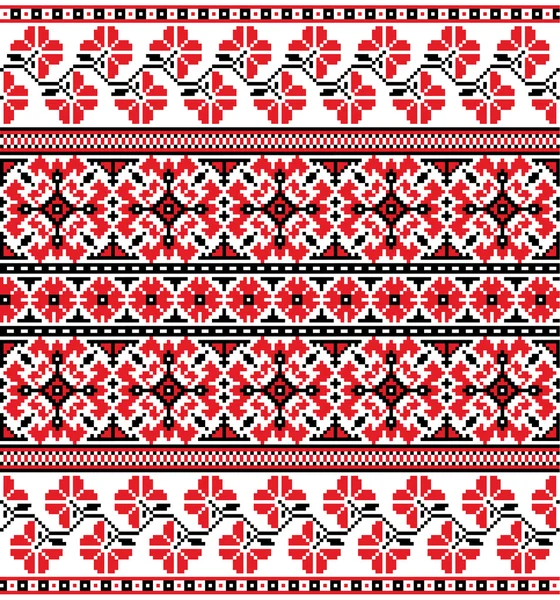 乌克兰的花卉装饰 — 图库矢量图片