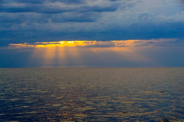 Himmel Und Wolken Über Der Adria Sonnenuntergang Auf See Bild — Stockfoto