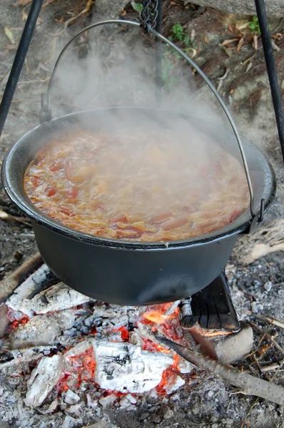 Bönor från potten — Stockfoto