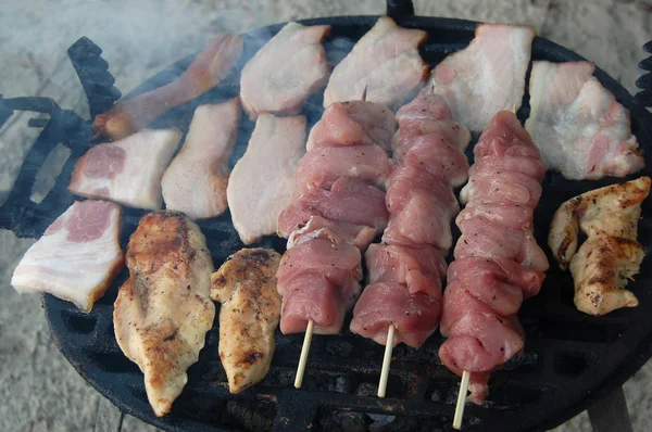 Parrilla y barbacoa — Foto de Stock