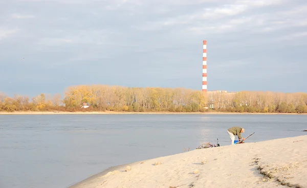 Visser op de Donau — Stockfoto