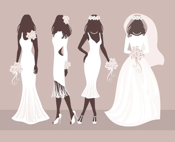 Robe de mariée — Image vectorielle