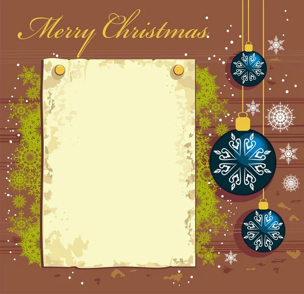 Xmas postcard — Stock Vector