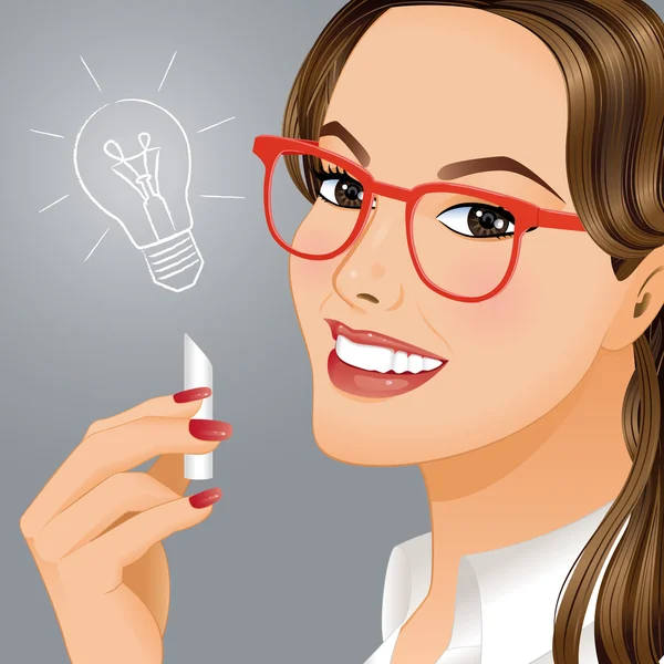 Genç iş kadınının portresi