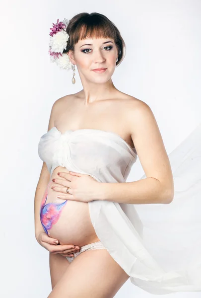 Photo of a young pregnant woman — Stock Photo, Image