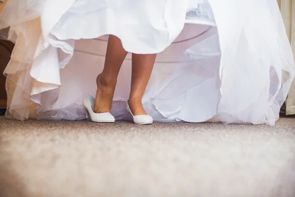 Belle scarpe da sposa — Foto Stock