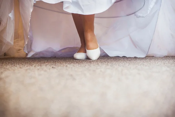 Belle scarpe da sposa — Foto Stock