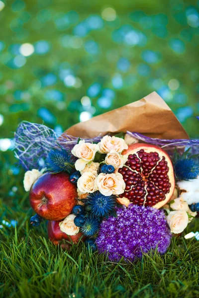 Le bouquet original comestible insolite de fruits — Photo