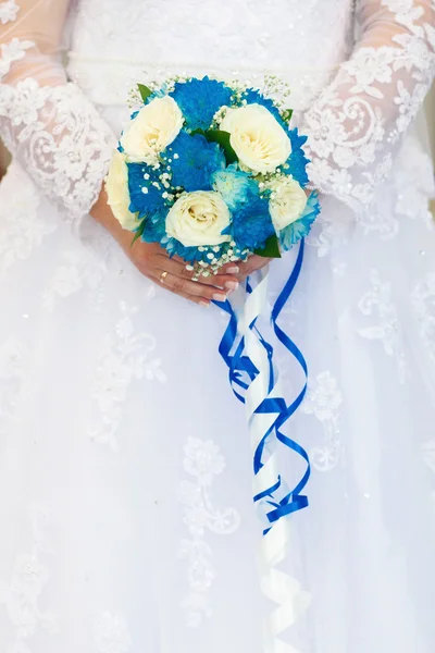 Detail svatební kytice — Stock fotografie