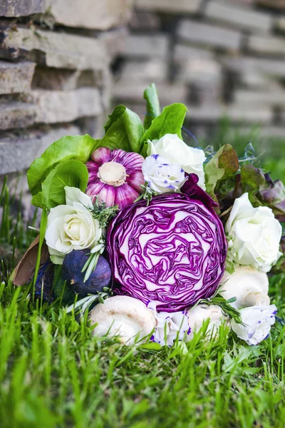 The original unusual edible bouquet of vegetables
