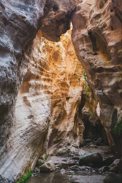 Ущелье Авакас Кипр Скалы Высокие Стены Лицензионные Стоковые Фото